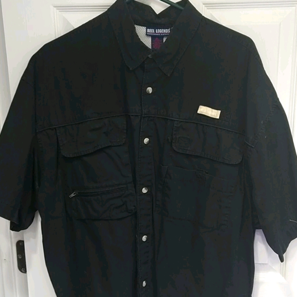 Black fishing shirt